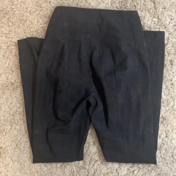 Lululemon Here to There High-Rise 7/8 Pants Black Crosshatch Size 4 - Picture 2 of 5